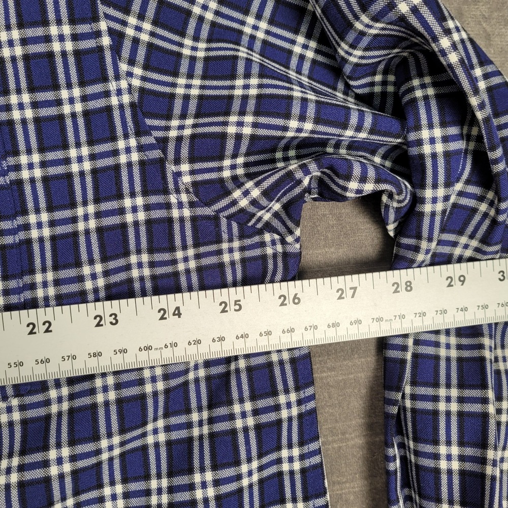 South Pole Y2K Plaid Shirt Long Sleeve‎ Button Up Pocket Front XL Grunge - Picture 12 of 16